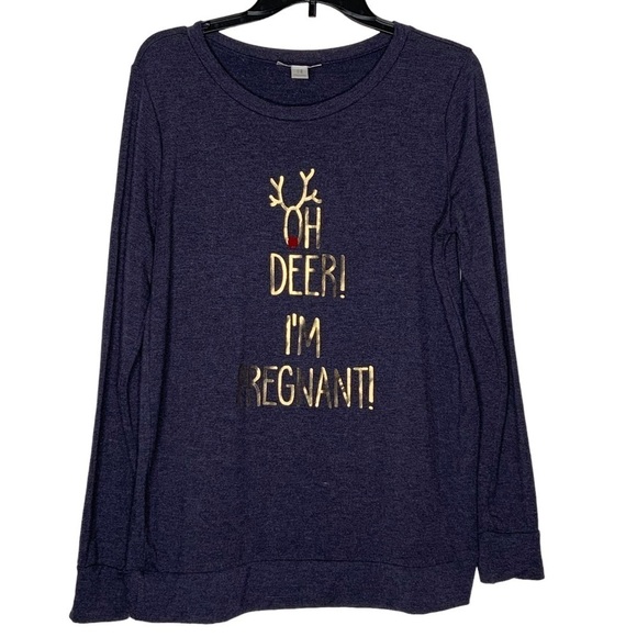 Motherhood Maternity dark grey long sleeve sweatshirt. Size M - Picture 1 of 6